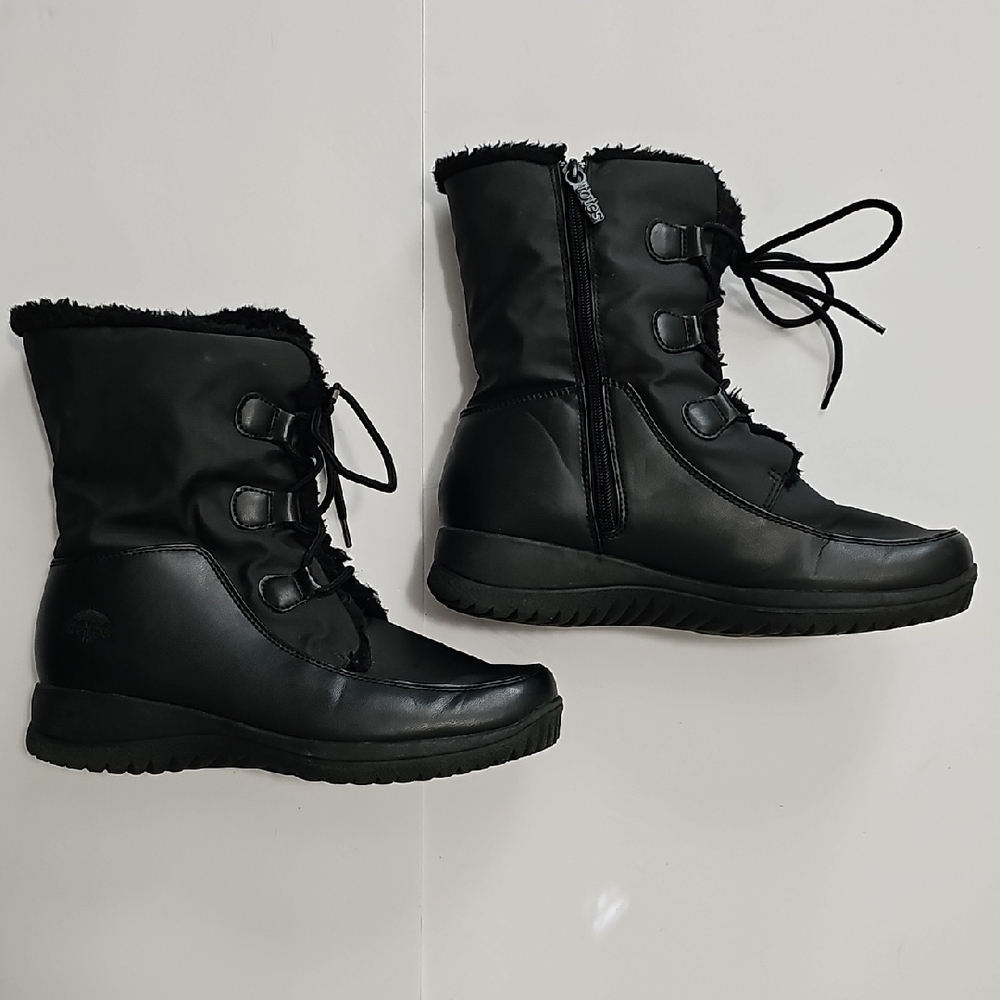 Totes Black Winter Boots